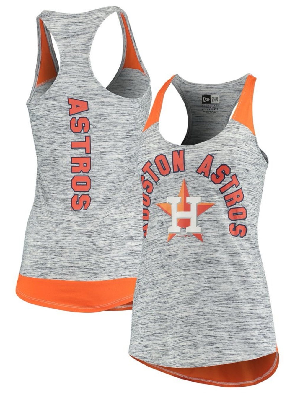 New Era Houston Astros Space Dye Racerback Tank To - 2XL